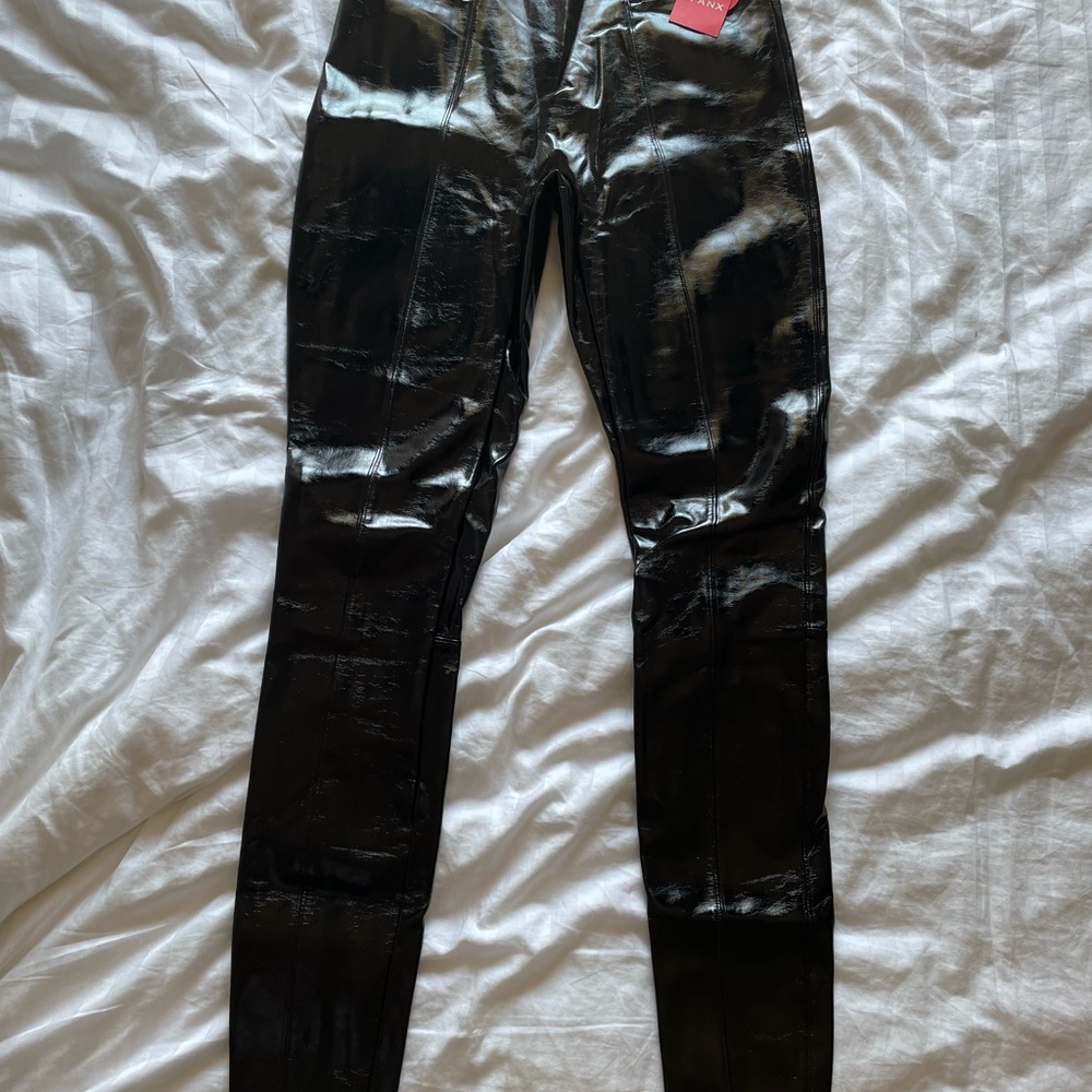 NWT Spanx faux patent leather leggings